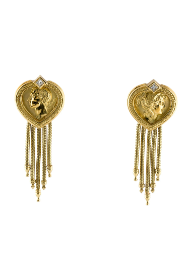 SEIDENGANG 18K GOLD & DIAMOND TASSLE EARRINGS