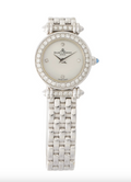 BAUME & MERCIER 18K WHITE GOLD AND DIAMOND CLASSIQUE WATCH