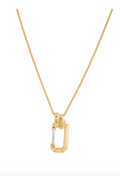 EERA 18K YELLOW AND WHITE GOLD LUCY NECKLACE