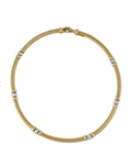 DAVID YURMAN 18K METRO STATION COLLAR PEARL NECKLACE