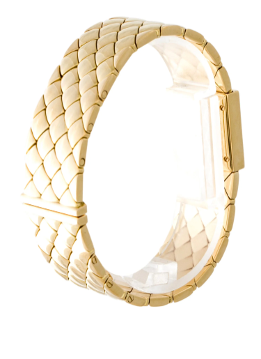 CHANEL 18K YELLOW GOLD MATELASSEE WATCH