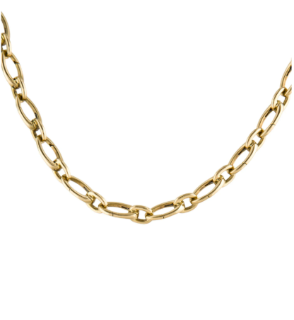 TIFFANY & CO 18K YELLOW GOLD CLASPING NECKLACE