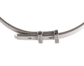 DAMIANI 18K WHITE GOLD AND DIAMOND BELT BUCKLE BRACELET AND NECKLACE COMBINATION