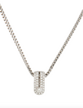 DI MODOLO 18K WHITE GOLD AND DIAMONDS PENDANT NECKLACE