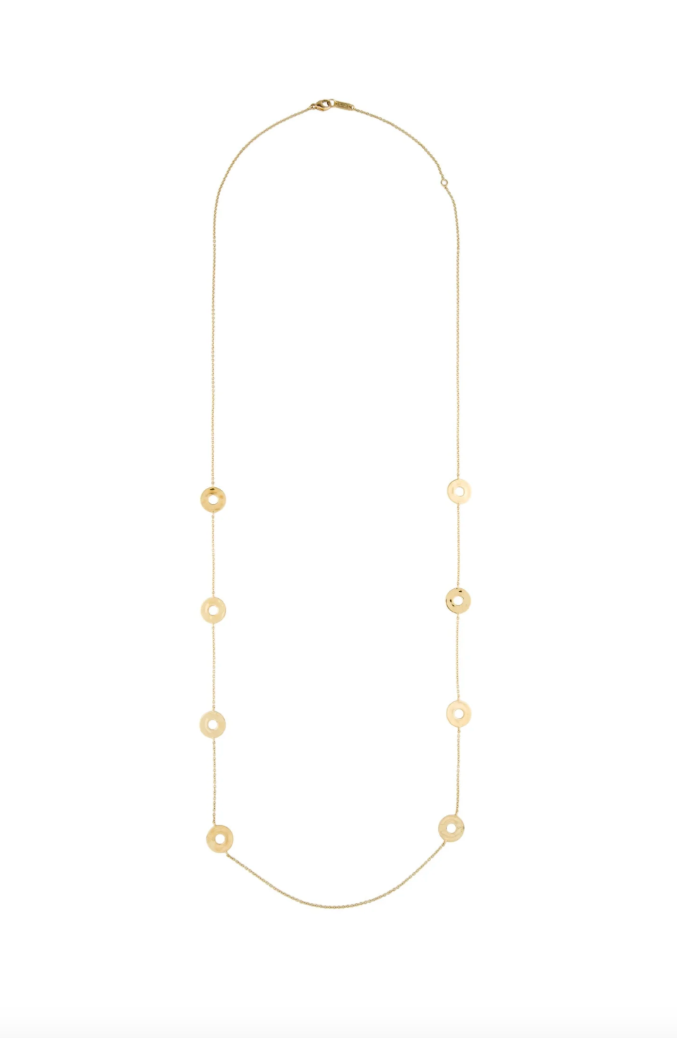 IPPOLITA 18K YELLOW GOLD SENSO DISC STATION NECKLACE
