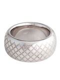 GUCCI 18K WHITE GOLD DIAMANTISSIMA RING