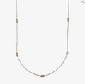 BVLGARI 18K WHITE GOLD PARENTESI NECKALCE