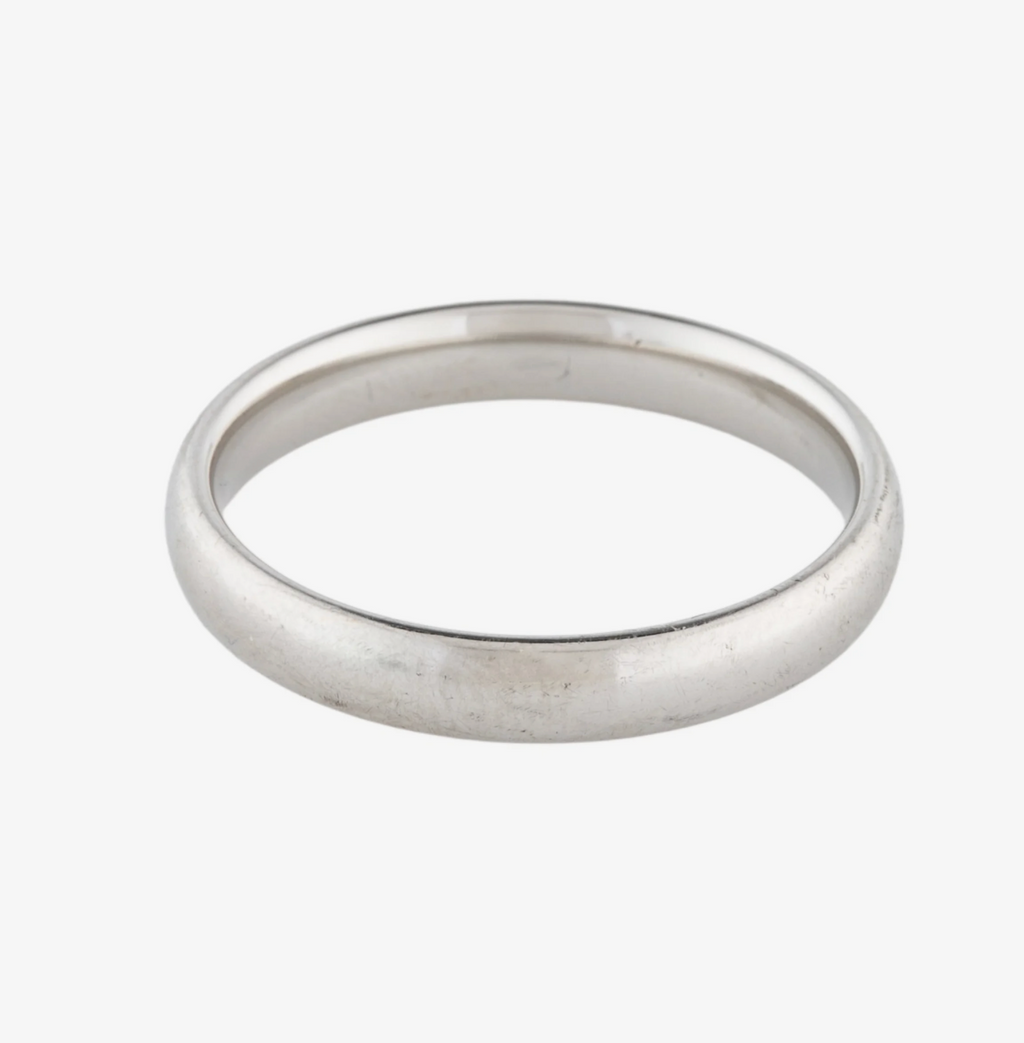 TIFFANY AND CO PLATINUM 4MM RING