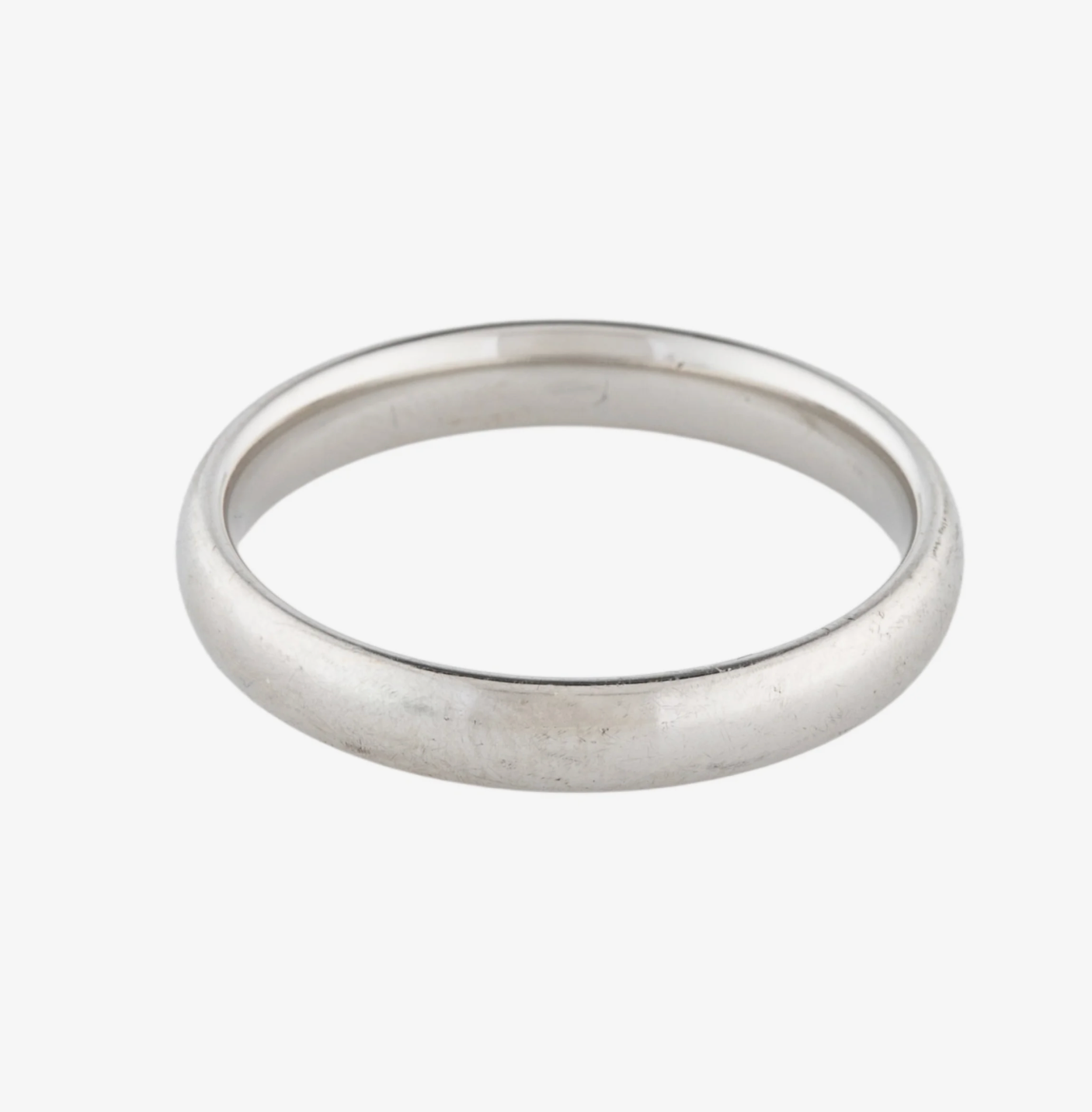 TIFFANY AND CO PLATINUM 4MM RING