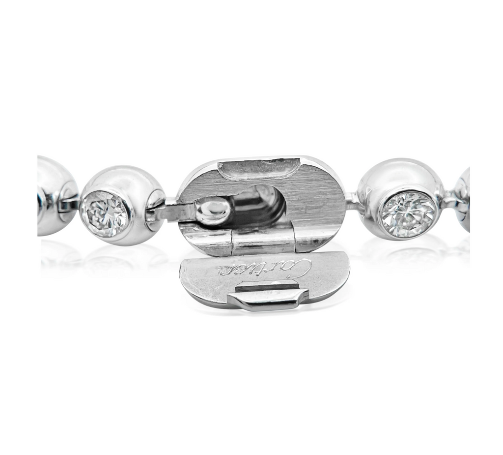 CARTIER PERLES DE DIMANTS 18K WHITE GOLD & DIAMOND NECKLACE