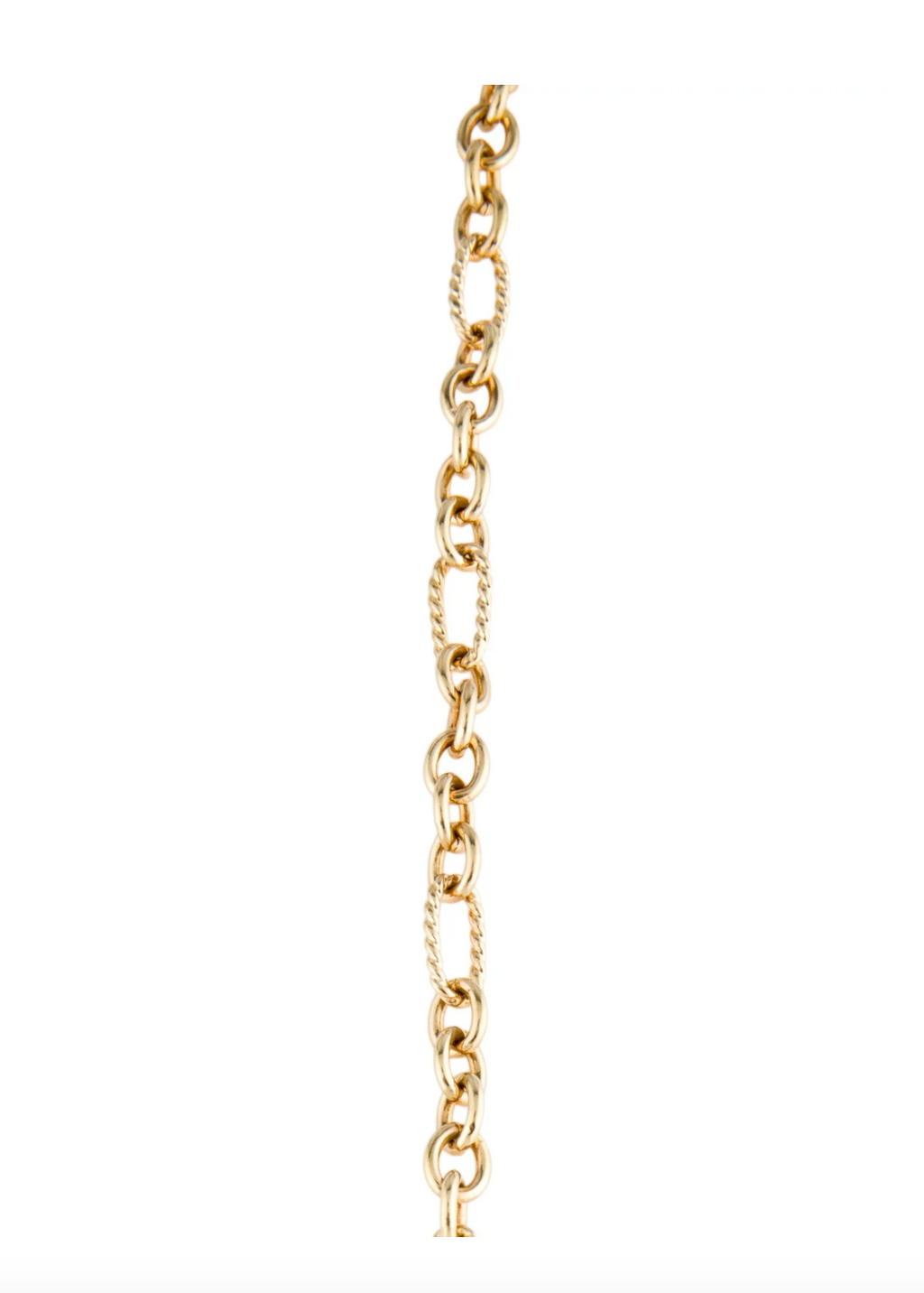 DAVID YURMAN 18K YELLOW OVAL LINK TOGGLE CHAIN LINK NECKLACE