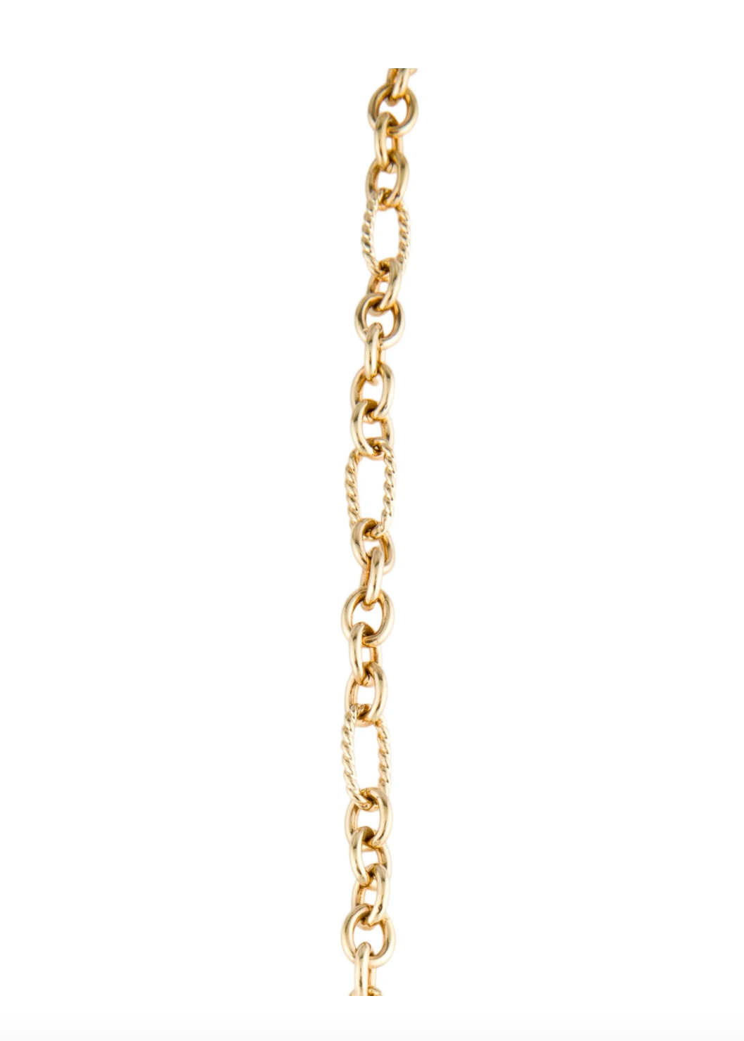 DAVID YURMAN 18K YELLOW OVAL LINK TOGGLE CHAIN LINK NECKLACE