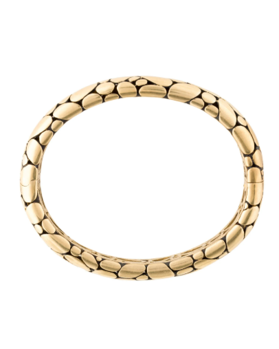 JOHN HARDY 18K YELLOW GOLD KALI HINGED BANGLE BRACELET