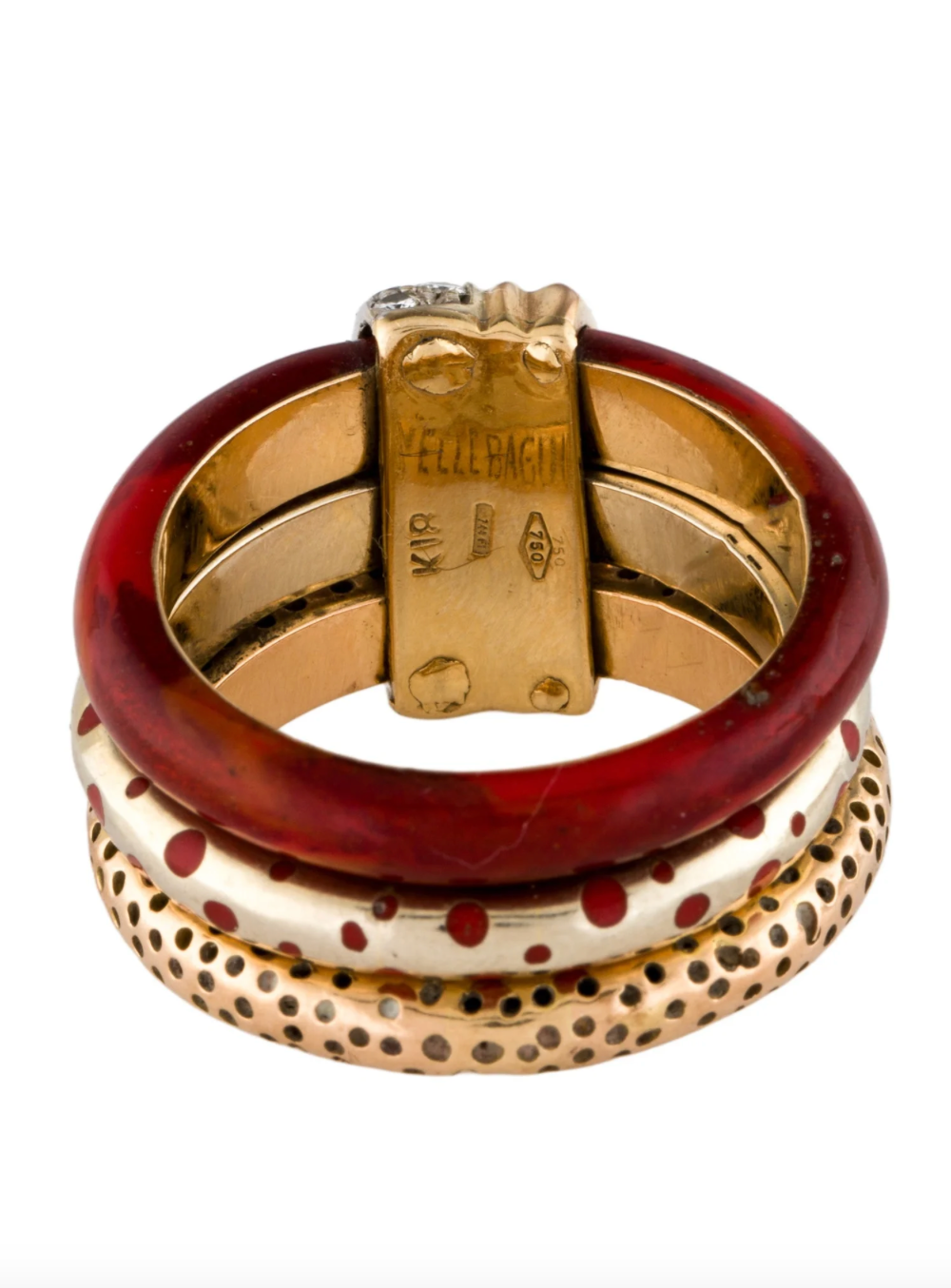 LA NOUVELLE BAGUE 18K GOLD AND DIAMOND RING