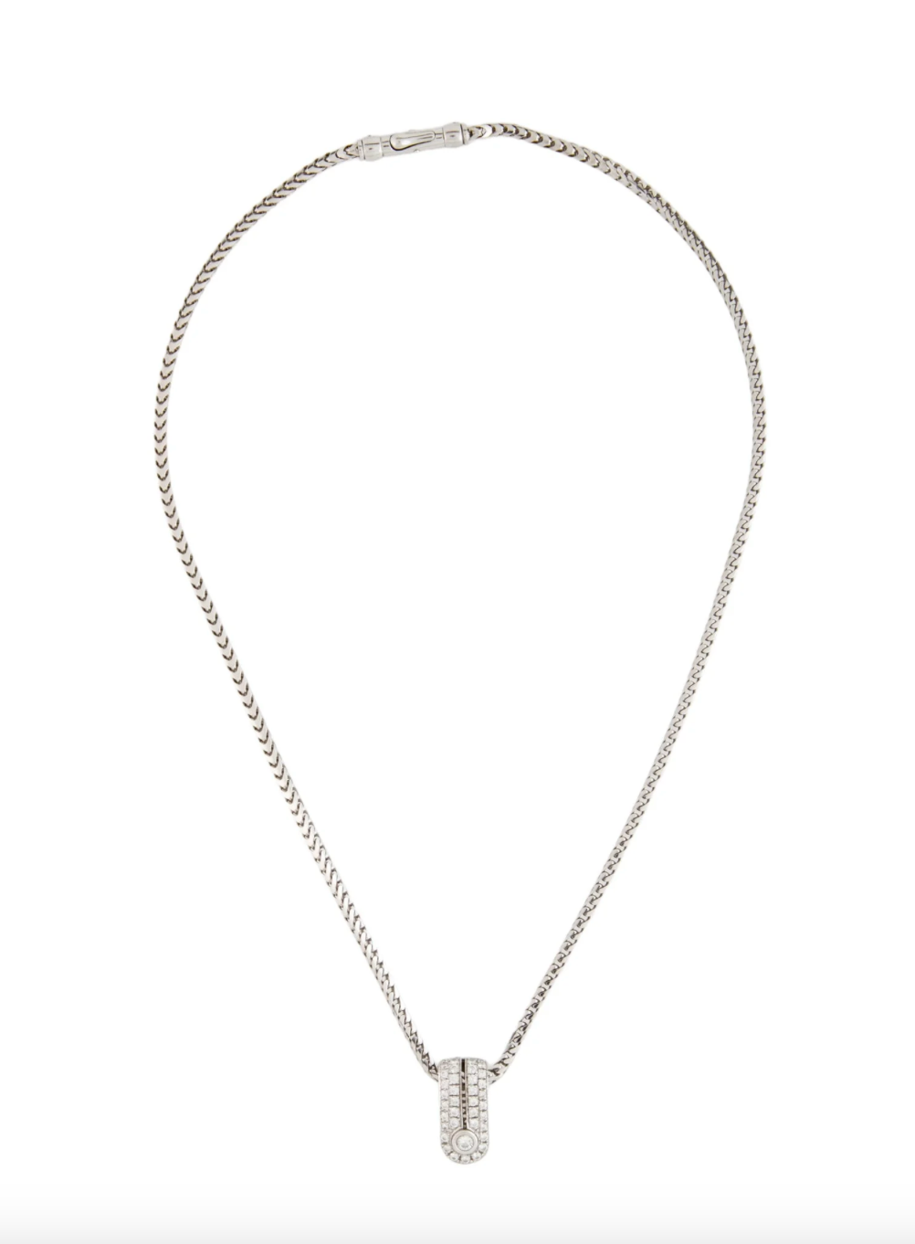 DI MODOLO 18K WHITE GOLD AND DIAMONDS PENDANT NECKLACE
