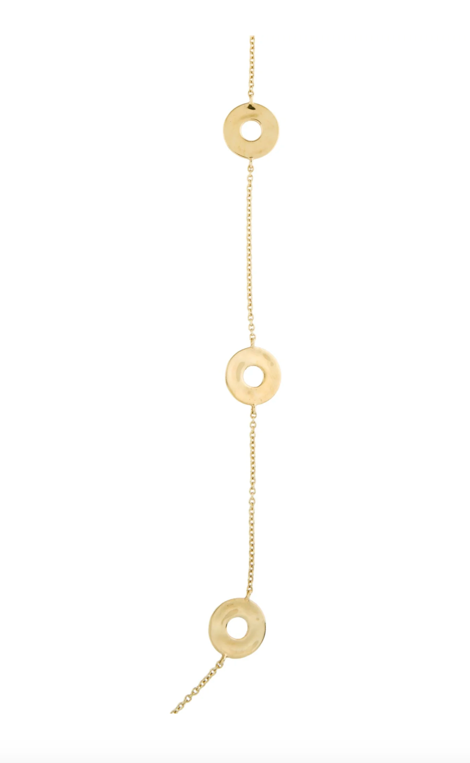 IPPOLITA 18K YELLOW GOLD SENSO DISC STATION NECKLACE