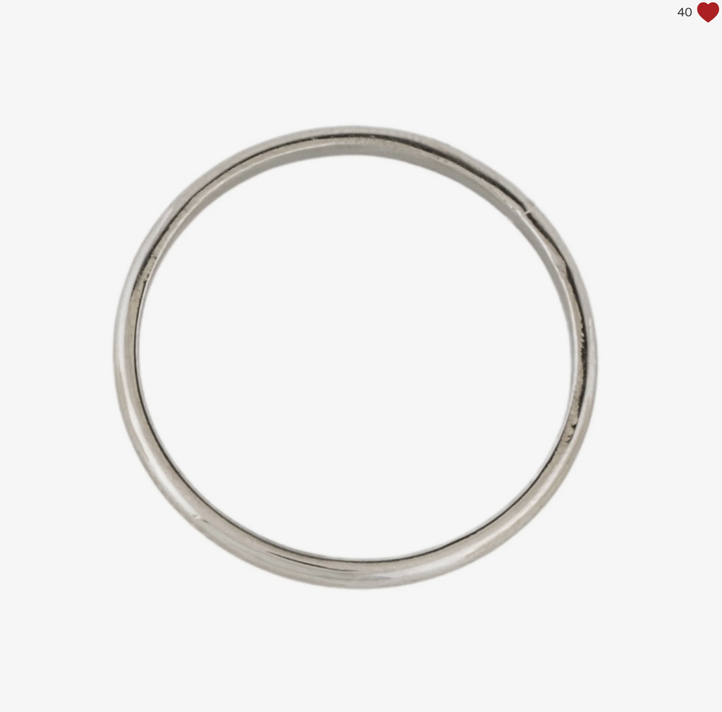 TIFFANY AND CO PLATINUM 2MM WEDDING BAND