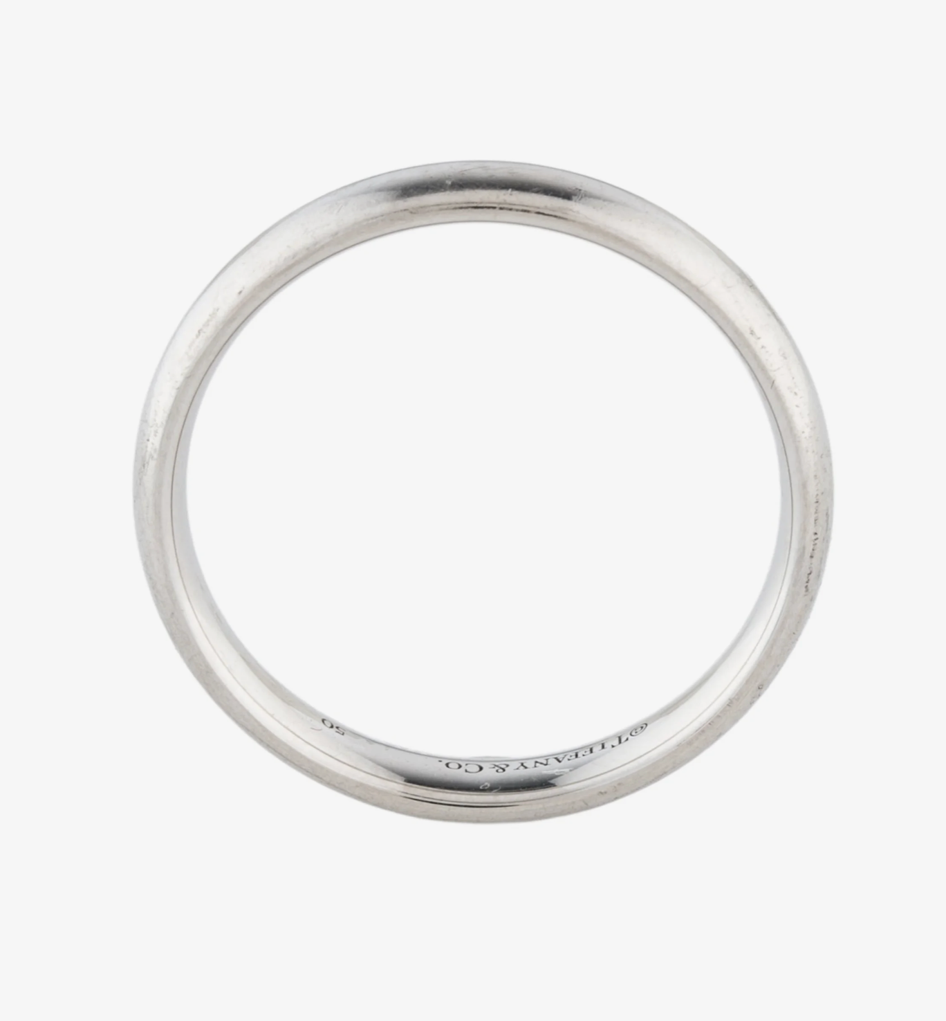 TIFFANY AND CO PLATINUM 4MM RING