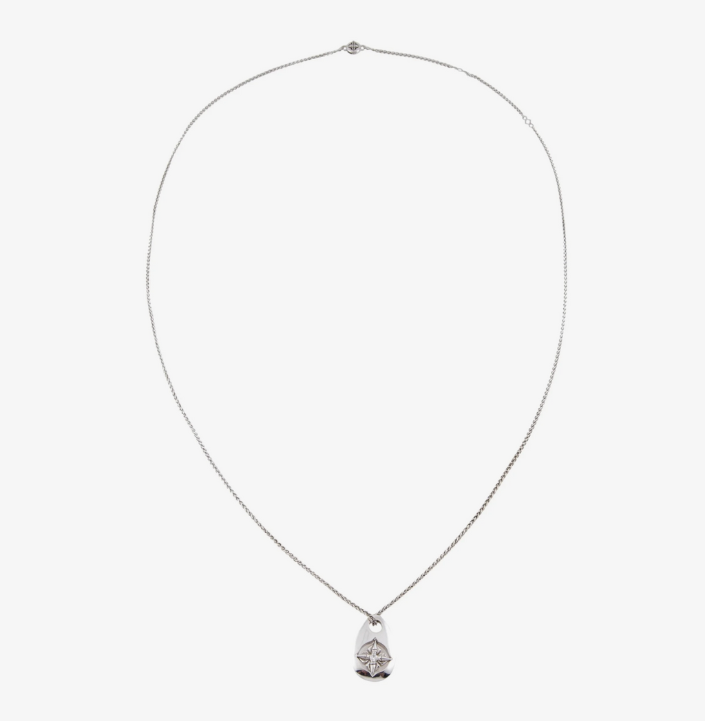 SHAMBALLA 18K WHITE GOLD AND DIAMOND ADJUSTABLE NECKLACE