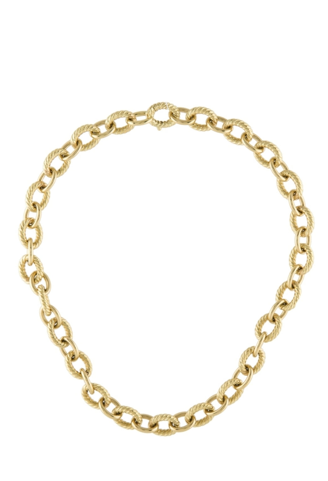 DAVID YURMAN 18K YELLOW GOLD CHAIN LINK NECKLACE