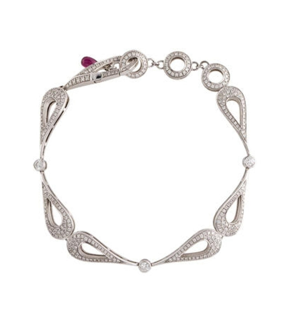 DIMODOLO 18K WHITE GOLD & DIAMOND FIANNA COLLECTION BRACELET