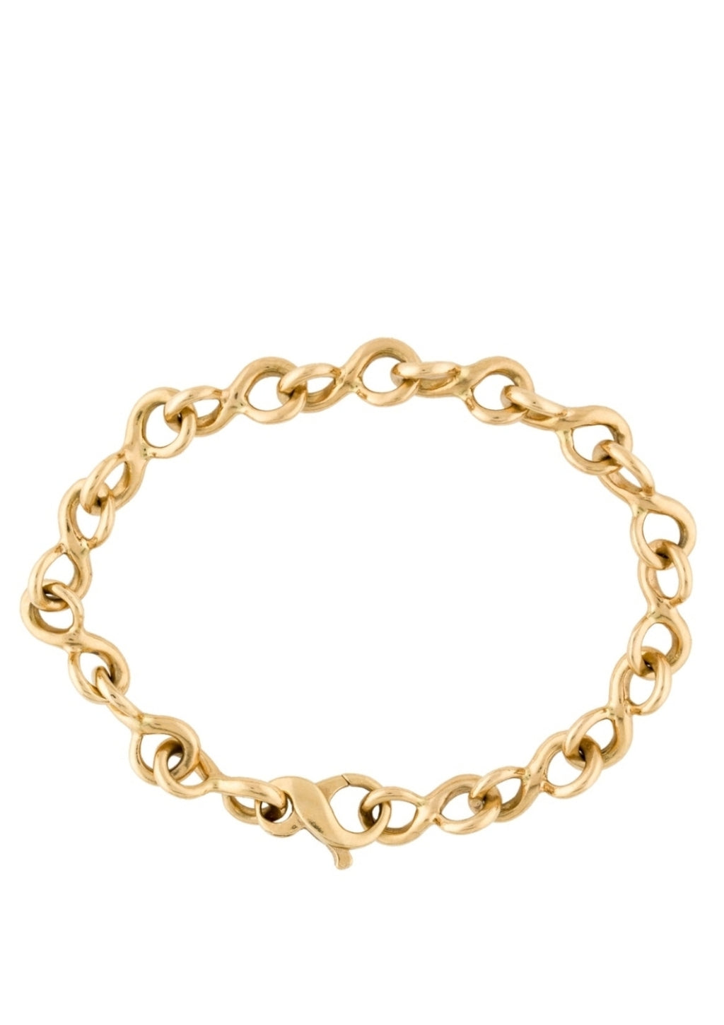 CHANEL 18K YELLOW GOLD CHAIN LINK BRACELET