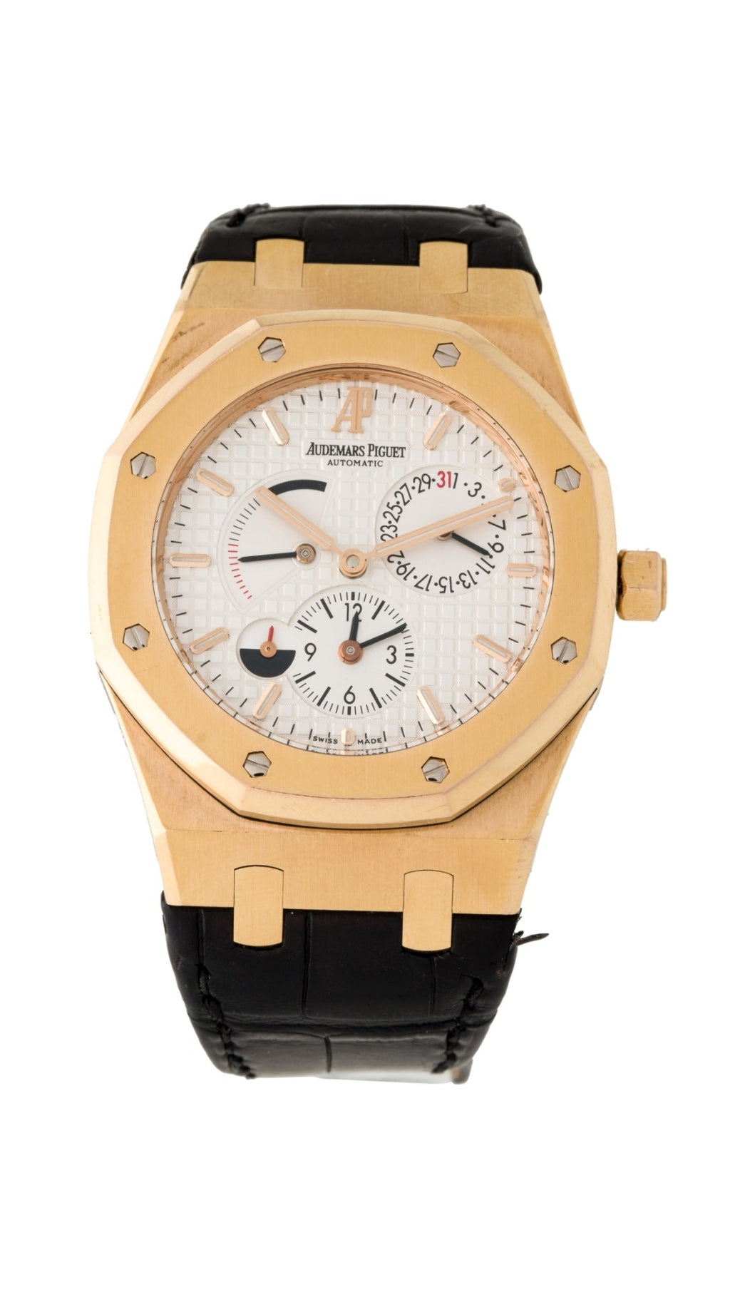 AUDEMARS PIGUET 18K YELLOW GOLD DUAL TIME POWER RESERVE